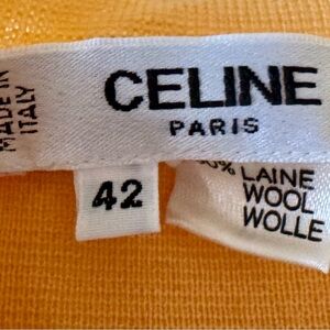 Vintage classic Celine Paris 100% wool Jumpsuit with Gold Buttons